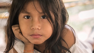 portrait photo indigenous kid 